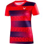T-shirts de sport Victor rouges en fibre synthétique Taille M look fashion pour femme 