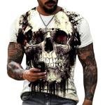 T-shirts de sport à motif têtes de mort Taille 5 XL look fashion pour homme 