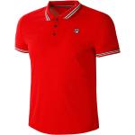 T-shirts basiques de créateur Fila rouges à logo en polyester à manches courtes Taille M look fashion pour homme 