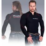 T-shirts de compression noirs Mad Max à manches longues Taille M look fashion pour homme 