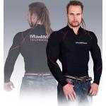 T-shirts de compression noirs Mad Max à manches longues Taille S look fashion pour homme 