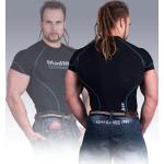 T-shirts de compression noirs Mad Max à manches courtes Taille S look fashion pour homme 