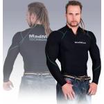 T-shirts de compression noirs Mad Max à manches longues Taille XXL look fashion pour homme 