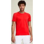 T-shirts basiques Wilson rouges en polyamide à manches courtes à col rond Taille XL look sportif pour homme 