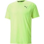 T-shirts basiques Puma vert lime en polyester bio à manches courtes Taille M look fashion pour homme 