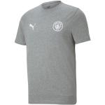 Maillots de Manchester City Puma Essentials gris en coton à motif ville Manchester City F.C. à col rond Taille XL pour homme 
