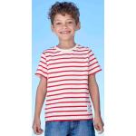 T-shirts à rayures Vertbaudet rouges à rayures en coton Taille 5 ans pour garçon de la boutique en ligne Vertbaudet.fr 