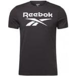 T-shirts col rond Reebok Identity noirs en coton à col rond Taille S look fashion pour homme en promo 
