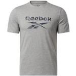T-shirts à imprimés Reebok Identity gris clair camouflage en coton à manches courtes Taille XL classiques pour homme en promo 