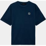 T-shirts basiques D.A.T.E. bleus à col rond Taille M pour homme 