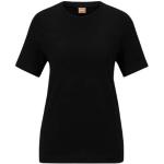T-shirts basiques de créateur HUGO BOSS BOSS noirs en coton bio éco-responsable Taille M pour femme 