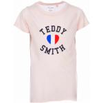 T-shirts à imprimés Teddy Smith roses en viscose enfant look fashion en promo 