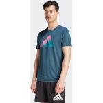 T-shirts adidas Logo turquoise Taille M pour homme en promo 