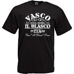 T-Shirt Shirt Angrafe Vasco Rossi Music Singer Black M