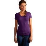 T-shirts col V Promodoro violets à col en V Taille XS look fashion pour femme 