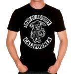 T-shirts noirs Sons of Anarchy Taille S look fashion pour homme 
