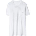 T-shirts Zadig & Voltaire blancs en coton Taille S pour homme 
