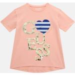 T-shirts Guess roses en coton mélangé à sequins enfant bio éco-responsable classiques 