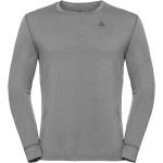 T-shirts techniques Odlo gris en laine de mérinos à manches longues à col rond Taille XXL look fashion pour homme 