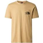 T-shirts The North Face Berkeley beiges en coton Taille M classiques pour homme en promo 