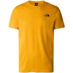 T-shirts col rond The North Face Redbox jaunes en coton à manches courtes à col rond Taille M pour homme en promo 