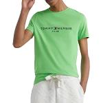 T-shirts Tommy Hilfiger Essentials verts à manches courtes à manches courtes à col rond Taille S pour homme 