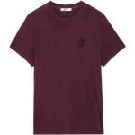 T-shirts col rond Zadig & Voltaire rouge bordeaux à manches courtes à col rond Taille XL pour homme 
