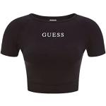 T-shirt top donna Guess active logo frontale nero ES23GU62 V3RP16KABR0 M