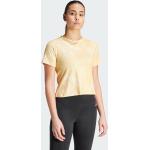T-shirts adidas Essentials jaune sable à motif tie-dye à motif fleurs Taille XXL pour femme 