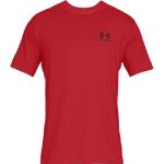 T-shirts Under Armour Sportstyle rouges Taille XS pour homme 