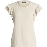 T-shirts basiques de créateur Ralph Lauren blanc crème en jersey Taille XL pour femme 