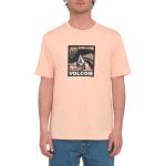 T-shirts Volcom roses à manches courtes bio à manches courtes à col rond Taille M classiques pour homme 