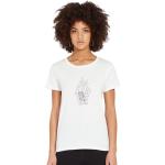 T-shirts Volcom Radical daze blancs à manches courtes à manches courtes à col rond Taille S look fashion pour femme 
