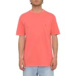T-shirts Volcom rouges à manches courtes bio à manches courtes à col rond Taille XXL classiques pour homme 
