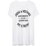 T-shirts Zadig & Voltaire blancs en coton Taille M pour femme 