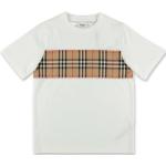 T-shirts à manches courtes de créateur Burberry blancs en jersey enfant Taille 14 ans 