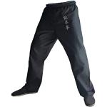 Pantalons de sport TAO noirs en coton Taille XL look fashion 