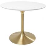 Tables de salle à manger design dorées en acier 