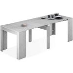 Tables de salle à manger design Pegane grises extensibles 