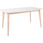 Tables de salle à manger design Miliboo Leena marron en bois 4 places scandinaves 