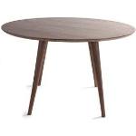 Tables de salle à manger design Miliboo Livia marron en bois finition mate modernes 