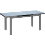 Tables de salle à manger gris anthracite en aluminium extensibles 12 places modernes 