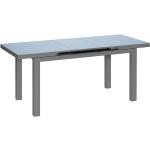 Tables de jardin gris anthracite en aluminium extensibles 12 places 
