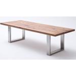 Tables de salle à manger design gris acier laquées en acier diamètre 100 cm 