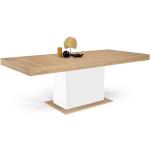 Tables de salle à manger design marron en bois extensibles modernes 