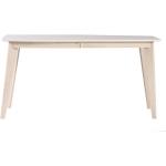 Tables de salle à manger design Miliboo Leena marron en bois extensibles 8 places scandinaves 