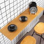 Tables de salle à manger design marron en pin pliables modernes 