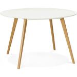 Tables de salle à manger design blanches en bois 