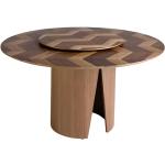 Tables de salle à manger rondes Paris Prix marron en bois diamètre 150 cm en promo 