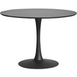 Tables de salle à manger design noires laquées en métal diamètre 110 cm 